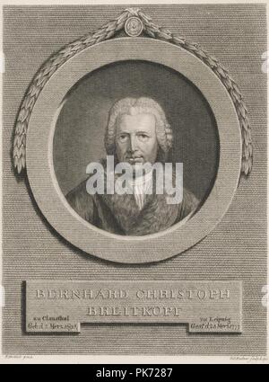 Bernhard Christoph Breitkopf. Foto Stock