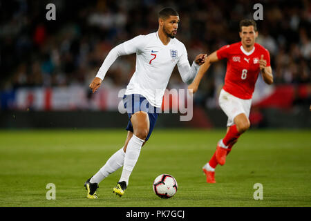 Leicester, Regno Unito. 11 settembre 2018. Ruben Loftus-Cheek di Inghilterra durante la International amichevole tra Inghilterra e la Svizzera al King Power Stadium il 11 settembre 2018 a Leicester, Inghilterra. Credito: Immagini di PHC/Alamy Live News Foto Stock