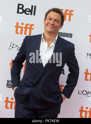 Toronto, Canada. Undicesimo Sep, 2018. Attore Dominic West pone per le foto prima della Canadian premiere del film 'Colette' del Princess Of Wales Theatre durante il 2018 Toronto International Film Festival di Toronto, Canada, Sett. 11, 2018. Credito: Zou Zheng/Xinhua/Alamy Live News Foto Stock