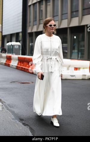 Madelynn Furlong in posa sulla strada fuori del 3.1 Phillip Lim mostra durante la settimana della moda di New York - Settembre 10, 2018 - Foto: Pista Manhattan ***per solo uso editoriale?*** | Verwendung weltweit Foto Stock