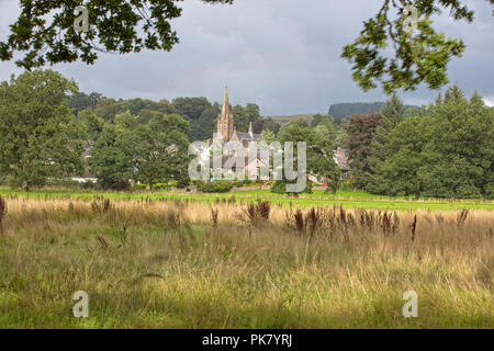 Chiesa di Santa Maria attraverso i campi, Moffat, Dumfries and Galloway, Scotland, Regno Unito. Foto Stock