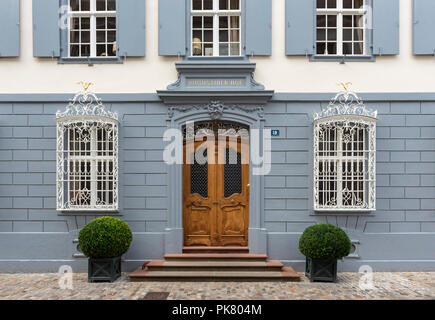 Augustinerhof nella Città Vecchia di Basilea, Svizzera Foto Stock