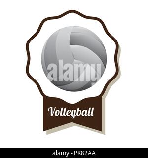 Sport concetto con volleyball icona design, illustrazione vettoriale EPS 10 grafica. Illustrazione Vettoriale