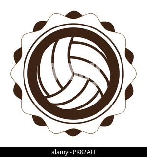 Sport concetto con volleyball icona design, illustrazione vettoriale EPS 10 grafica. Illustrazione Vettoriale