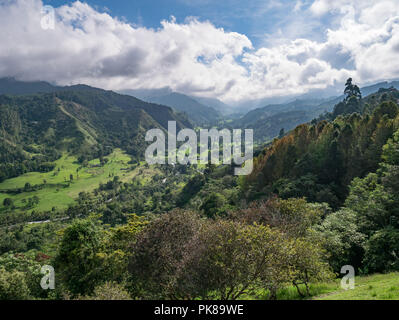 Lookout nel Salento al "Valle del Corcora' in Colombia Foto Stock