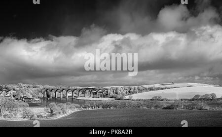 Vista viadotto, St tedeschi, Cornwall, Regno Unito Foto Stock