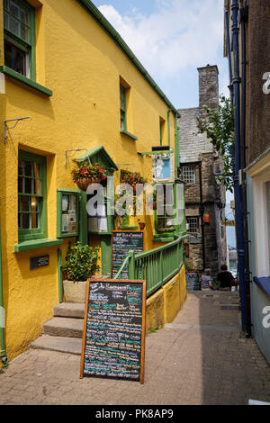 Plantagenet House Restaurant Tenby Pembrokeshire Wales Foto Stock