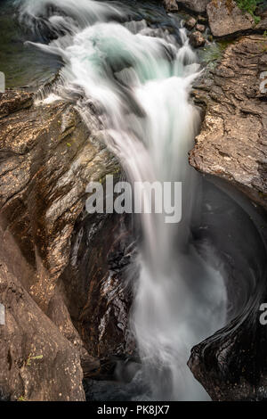 Cascata in Aurlandsdalen, Norvegia Foto Stock