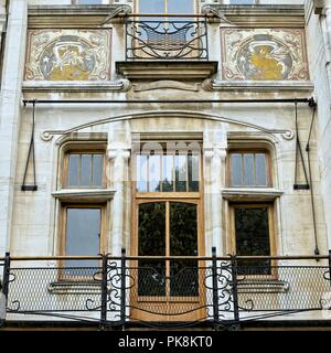 41 Place Louise Morichar, Bruxelles, Belgio, (1900), C2014-c2017. Artista: Alan John Ainsworth. Foto Stock