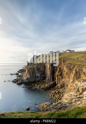 Giornata d'estate, Land's End, Cornwall Foto Stock