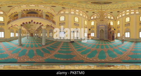 Visualizzazione panoramica a 360 gradi di Tr08 Izmir Fatih Cami interno 2