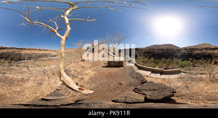 Visualizzazione panoramica a 360 gradi di Grotte di Ajanta, Aurangabad (n2)