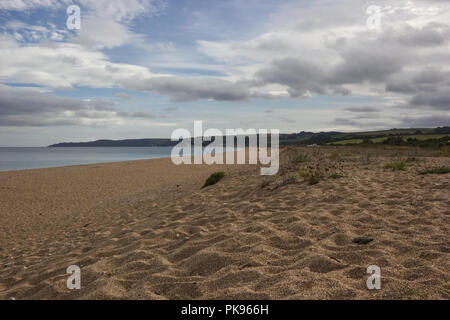 Slapton Sands in Start Bay, visto dal cancello Strete Foto Stock