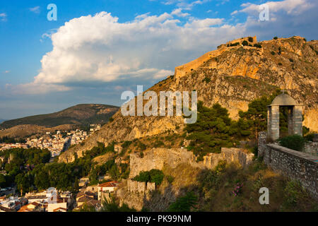 Palamidi Castle, Nafplio, Grecia Foto Stock
