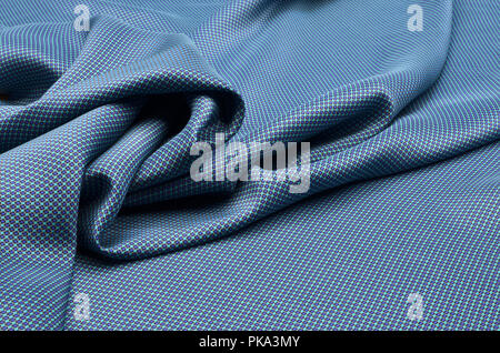 Tessuti di seta, Polka Dots sul turchese Foto Stock