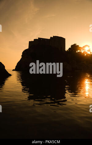 Dubrovnik il castello, Fort Lawrence Foto Stock