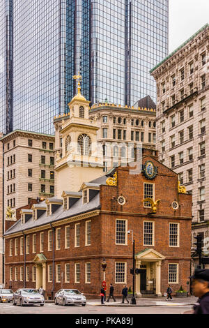 Old State House   Boston, Massachusetts, STATI UNITI D'AMERICA Foto Stock