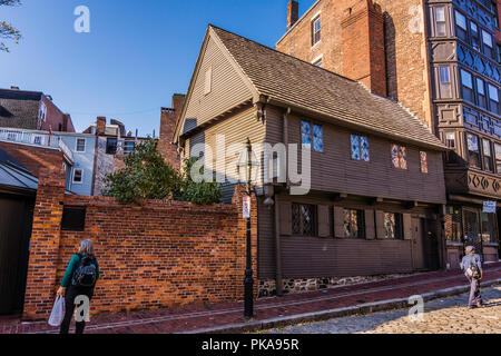 Paul Revere Housel   Boston, Massachusetts, STATI UNITI D'AMERICA Foto Stock