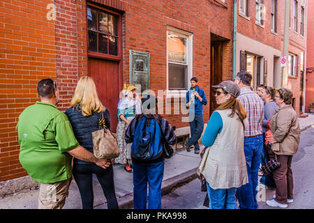 Governatore Thomas Hutchinson's House   Boston, Massachusetts, STATI UNITI D'AMERICA Foto Stock