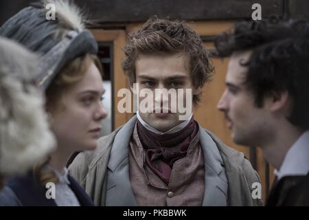 Mary Shelley Anno : 2017 USA / UK Direttore : Haifaa Al-Mansour Elle Fanning, Douglas Booth, Tom Sturridge Foto Stock