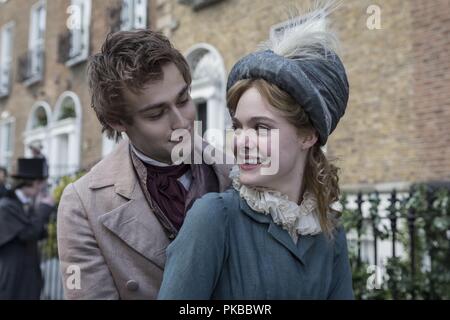 Mary Shelley Anno : 2017 USA / UK Direttore : Haifaa Al-Mansour Douglas Booth, Elle Fanning Foto Stock