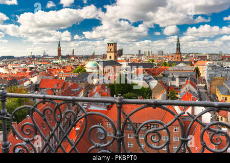 Vista aerea di Copenhagen, Danimarca Foto Stock