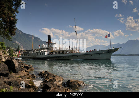 In tutta la Svizzera - Lago di Ginevra Foto Stock