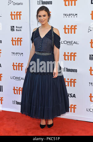 Settembre 11, 2018 - Toronto, Ontario, U.S. - 11 settembre 2018 - Toronto, Ontario, Canada - Keira Knightley. ''Colette'' Premiere - 2018 Toronto International Film Festival alla principessa di Galles Teatro. Photo credit: Brent Perniac/AdMedia (credito Immagine: © Brent Perniac/AdMedia via ZUMA filo) Foto Stock