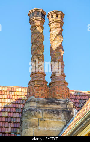 La twisted camini di Gleniffer Brae a Wollongong Australia Foto Stock