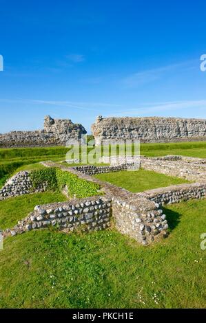 Romano Richborough Fort Kent, 2010. Artista: Storico Inghilterra fotografo personale. Foto Stock