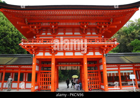 Architettura giapponese a Kyoto Foto Stock