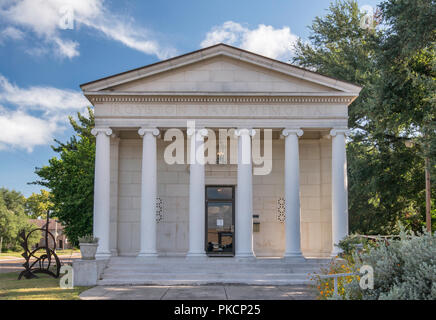 Museo della navata, a Royston navata Memorial Building, 1932, stile Revival Greco, storico quartiere vicino al centro di Victoria, Texas, Stati Uniti d'America Foto Stock