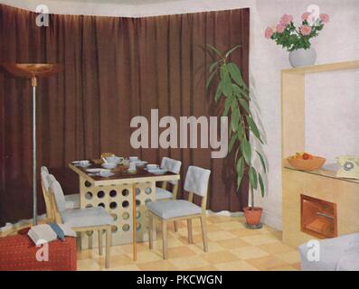 'Small Living-Dining Sala", 1938. Artista: sconosciuto. Foto Stock