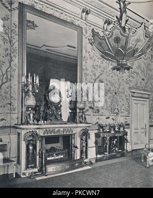 "Il giallo Drawing Room, Buckingham Palace", 1939. Artista: sconosciuto. Foto Stock