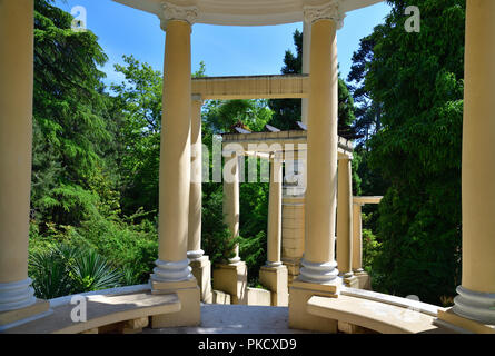 Arbor greca nell'arboreto a Sochi, Russia Foto Stock