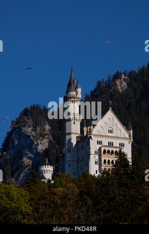 Schloß Neuschwanstein bei Füssen Foto Stock