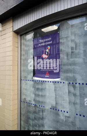 Villaggio Nat West Bank chiusa in Dinnington, South Yorkshire Foto Stock