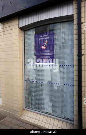 Villaggio Nat West Bank chiusa in Dinnington, South Yorkshire Foto Stock