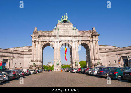 Arco Trionfale,(Giubileo Parc du Cinquantenaire) Bruxelles, Belgio, Europa Foto Stock