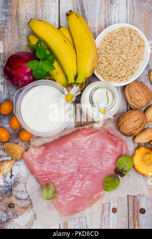 Alimenti contenenti melatonina Foto Stock