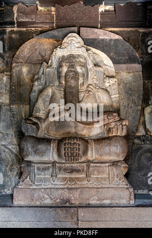 Il Ganesha statua, Prambanan tempio complesso, Yogyakarta, Java, Indonesia Foto Stock