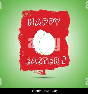 Felice Pasqua Card Illustrazione Vettoriale