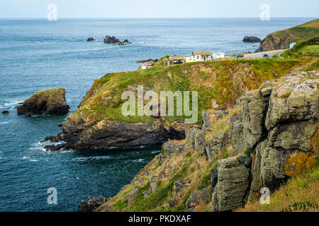 Lizard Point (punto piu' meridionale nel territorio continentale del Regno Unito), Helston, Cornwall, Inghilterra Foto Stock