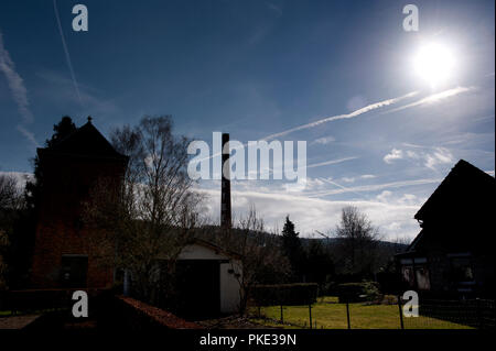 Impressioni del comune Stavelot dei Cantoni dell'Est (Belgio, 23/02/2014) Foto Stock