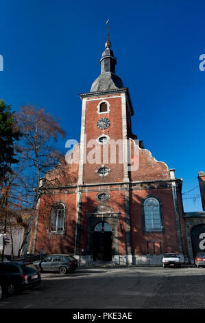 Il XVIII secolo San Sebastian chiesa di Stavelot dei Cantoni dell'Est (Belgio, 15/11/2011) Foto Stock