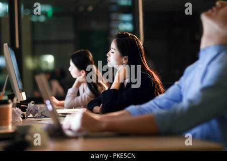 Il team di Business in ufficio Foto Stock