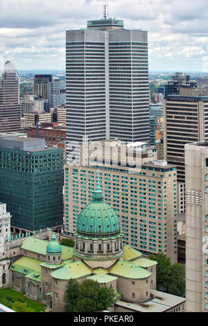 Montreal, Canada, 12 settembre 2018. Vista aerea di Montreal è il cuore del centro citta'. Credit:Mario Beauregard/Alamy Live News Foto Stock