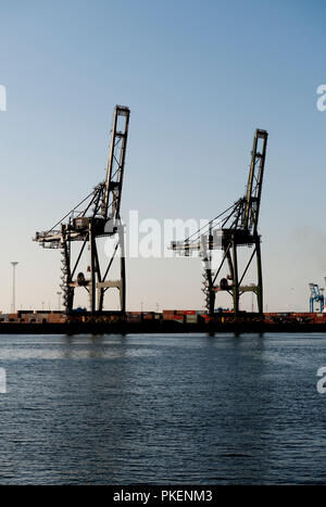 Il porto di Zeebrugge (Belgio, 29/03/2009) Foto Stock