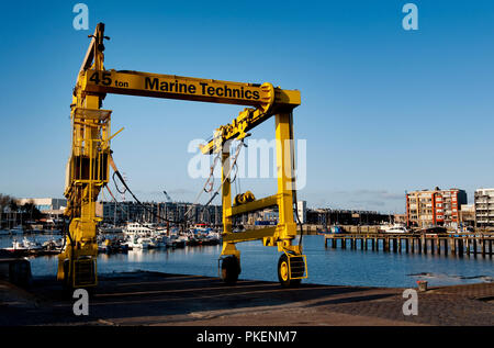 Il porto di Zeebrugge (Belgio, 29/03/2009) Foto Stock