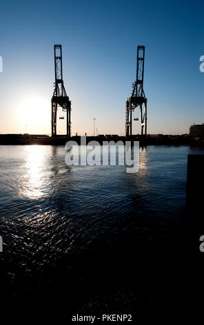 Il porto di Zeebrugge (Belgio, 29/03/2009) Foto Stock